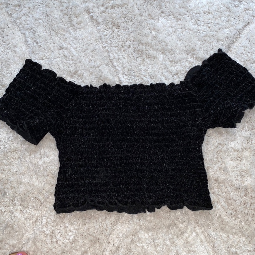 Molly and Zoey off the shoulder top